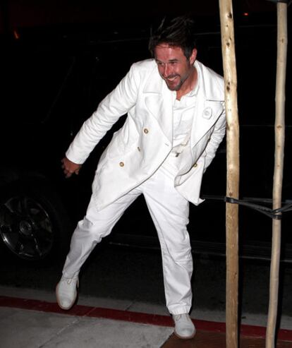El actor David Arquette a la salida de una fiesta, en diciembre de 2010