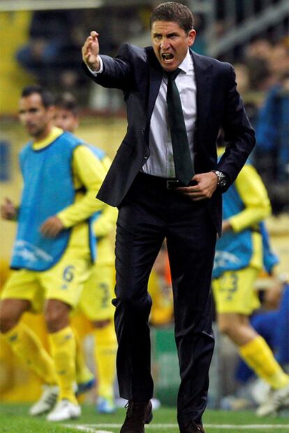 Garrido, durante el partido ante el Manchester City.