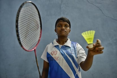 Kulayamma Manthri, de 17 años, compite en badminton. Lleva tres años entrenando, ganó tres medallas de oro en el campeonato regional de Australia y, a su regreso, trabajará como asistente del entrenador.