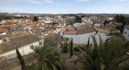 Vista de Macastre desde la subida al castillo del municipio.