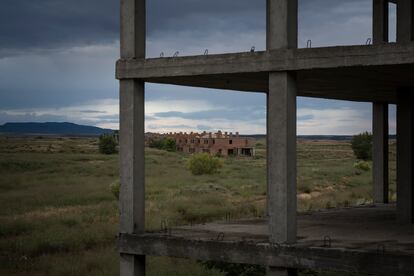 Una urbanización abandonada en San Mateo de Gállego (Zaragoza), en 2018.