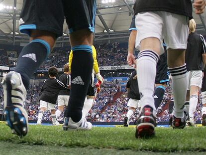 Raúl, el domingo pasado, antes del partido Schalke-Bayern.