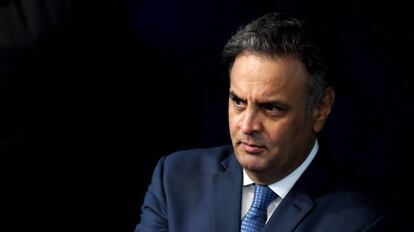 O senador Aécio Neves, em julho do ano passado, em Brasília.