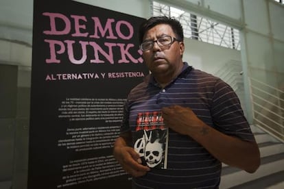 Pablo Hernández, en la exposición del museo del Chopo