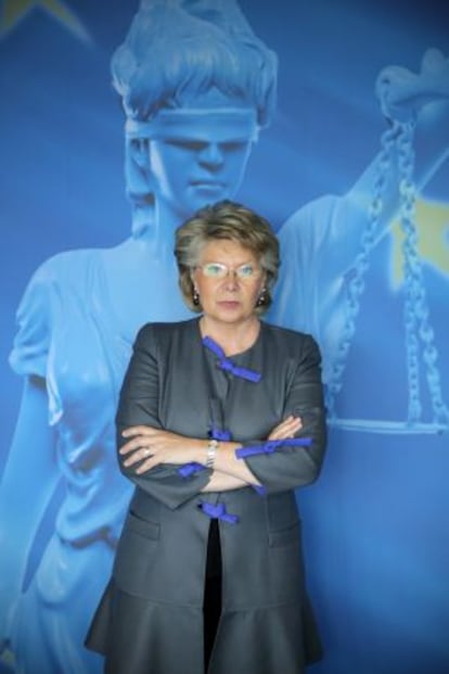 Viviane Reding, vicepresidenta y comisaria de Justicia.