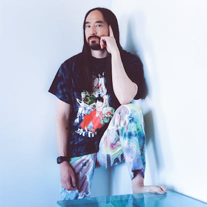 El DJ Steve Aoki fotografiado para ICON en Barcelona.