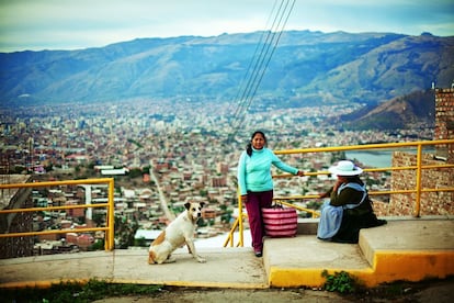 Aspecto de la ciudad de Cochabamba vista desde uno de sus cerros.