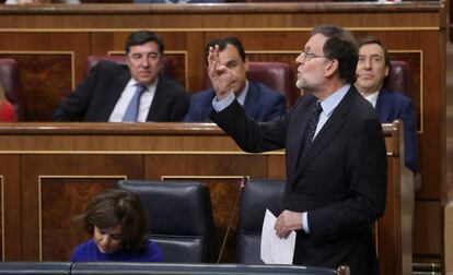 Mariano Rajoy en el Congreso de los Diputados.