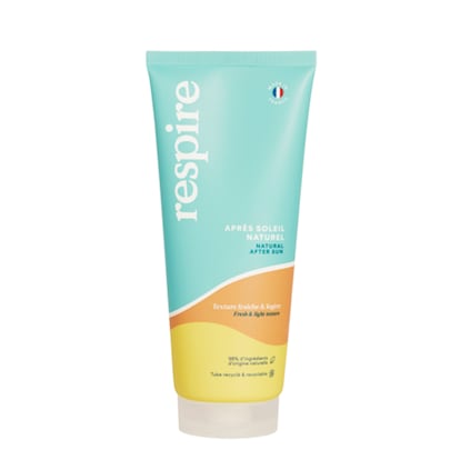 After Sun Gel-Cream, de Respire, vegano y con nota perfecta en Yuka. Compra por 13,90€ en Respire.