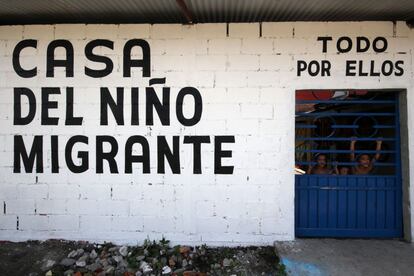 Uno de los albergues para niños migrantes ubicados en Chiapas, sur de México.