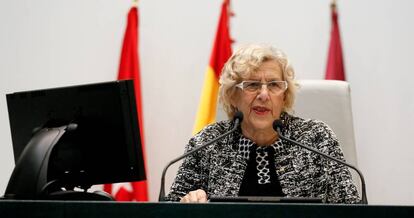 La alcaldesa de Madrid, Manuela Carmena. 