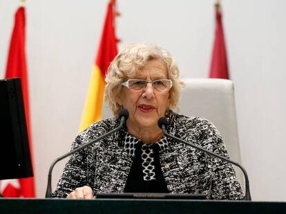 La alcaldesa de Madrid, Manuela Carmena. 