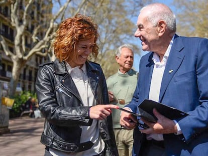 Alemany y Maragall durante la presentación de la lista