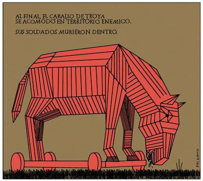 Viñeta de Riki Blanco del 15 de diciembre de 2023