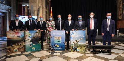 Acto de presentación de la campaña 'Cataluña es tu casa'.