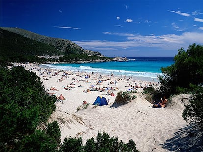 Cala Agulla se encuentra cerca de Capdepera, en la punta noreste de Mallorca.