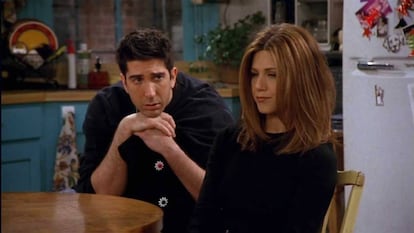 Ross y Rachel en 'Friends'.