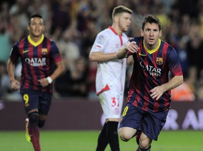 Messi celebra el definitivo 3 a 2.