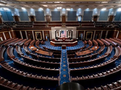 Hemiciclo de la Cámara de Representantes de Estados Unidos, en una imagen de archivo.
