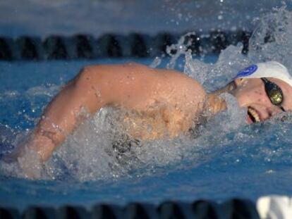 Ledecky, en los 400 libres.