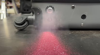 A glitter bomb developed by Mark Rober.