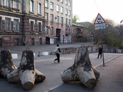 Barricadas en las calles de Odesa, el 25 de abril.