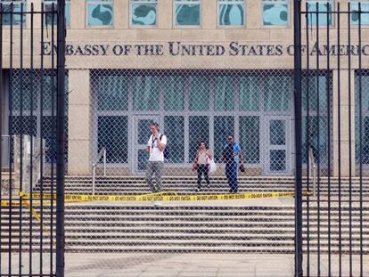La Embajada de Estados Unidos en La Habana, Cuba, en 2017.