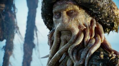 Davy Jones, el personaje de 'Piratas del Caribe' creado por ordenador