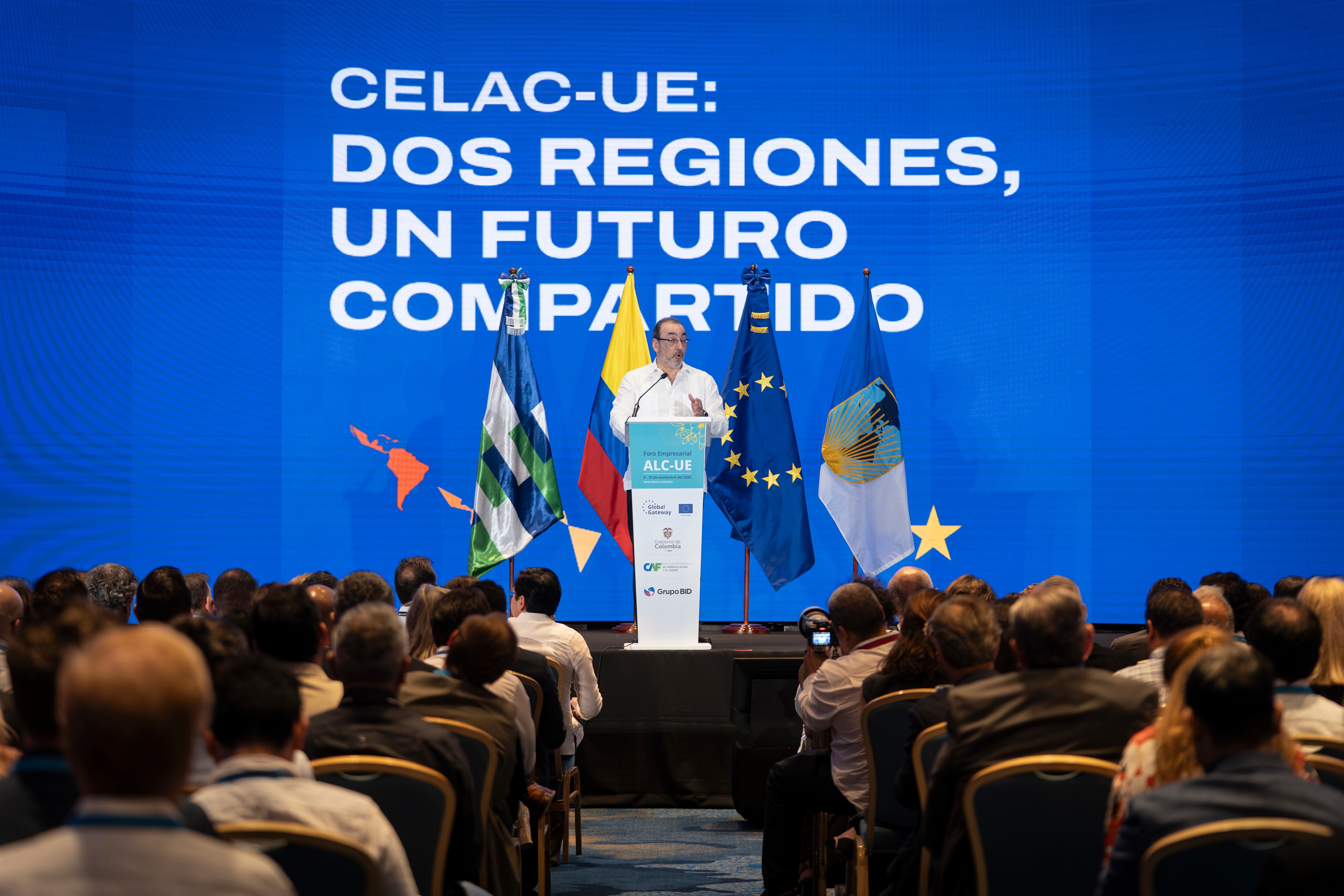 Sergio Díaz-Granados, durante el foro empresarial ALC - UE.