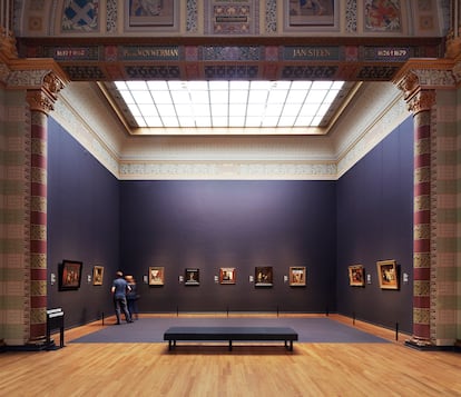 Interior de una de las salas de la exposición sobre Vermeer en el Rijkmuseum de Ámsterdam.