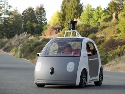 Prototipo del coche sin conductor de Google.