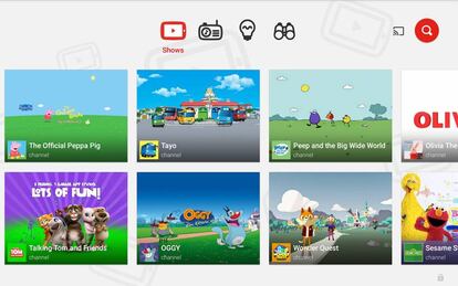 YouTube Kids, de Google.