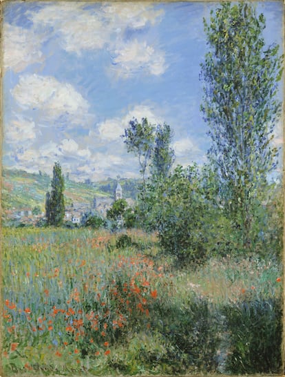 'Vista de Vétheuil', de Monet, en la muestra sobre la familia Ephrussi en el Museo Judío en Nueva York.