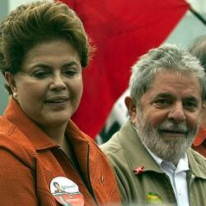 Lula y Dilma Rousseff en un acto de campaña en vísperas de las elecciones
