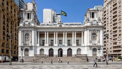 Un imagen de la plaza popularmente conocida como Cinelandia, en Río de Janeiro, si bien su nombre oficial es Floriano Peixoto, in honor del segundo presidente de Brasil. 