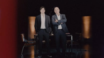 Álvaro Rojo Quintana y Juan Manuel Medina Andrés, en el plató de 'Mis días de cárcel'.