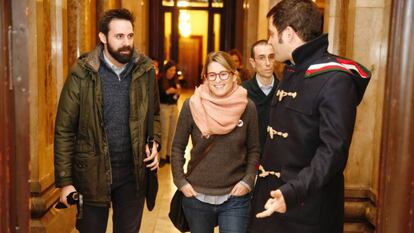 Artadi en los pasillos del Parlament, este jueves.