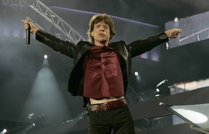 Mick Jagger, en un concierto de los Rolling Stones en San Sebastián en 2007.