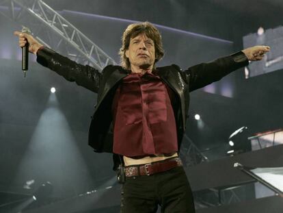 Mick Jagger, en un concierto de los Rolling Stones en San Sebastián en 2007.