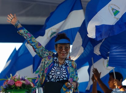 Rosario Murillo durante un mitin en Managua, Nicaragua, en septiembre de 2018.