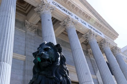 Fachada del Congreso de los Diputados.