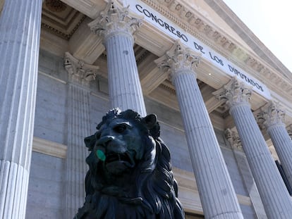 Fachada del Congreso de los Diputados.