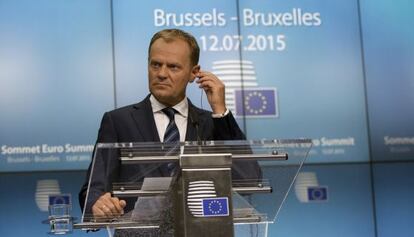 El presidente del Consejo Europeo, Donald Tusk, que anunció en Twitter el rescate.