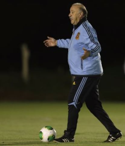 Del Bosque, ayer.