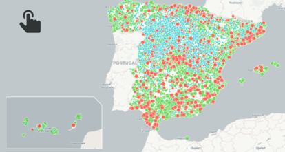 Gráfico: Deuda municipal en 2017 en cada uno de los municipios españoles