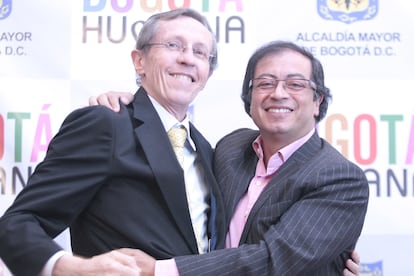 Gustavo Petro con Antonio Navarro Wolff, en una imagen de archivo.