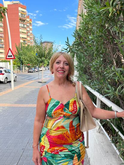 Mari Carmen Martínez, trabajadora en un supermercado de Benidorm.