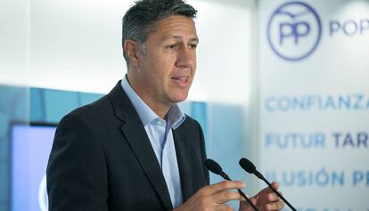 García Albiol, aquest dilluns després de la reunió del PPC