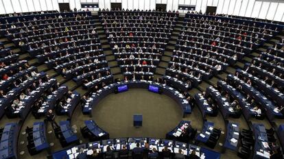 Pleno del Parlamento Europeo en Estrasburgo (Francia).