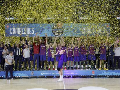 El Barcelona gana la final de la Copa del Rey de baloncesto disputada este domingo en el WiZink Center.